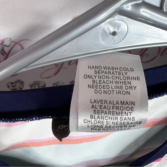 Tommy Bahama rash guard swim shirt zip up stripes Multicolor Striped Zip-Up - Picture 9 of 10